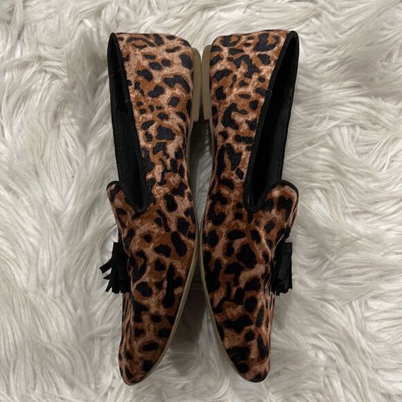 GAP Leopard Print Velour Slip On Loafers Sz 7 - Picture 3 of 15